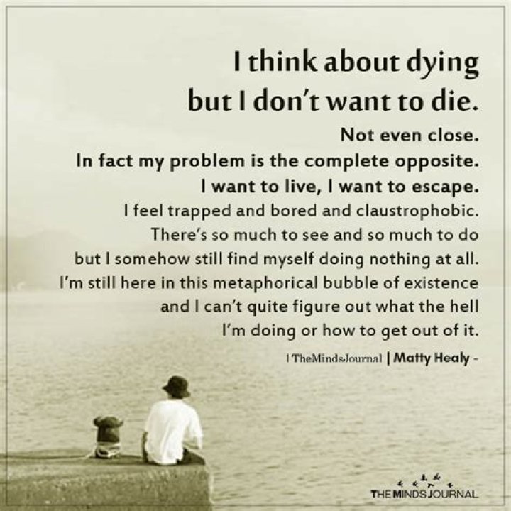 'I don't want to die'