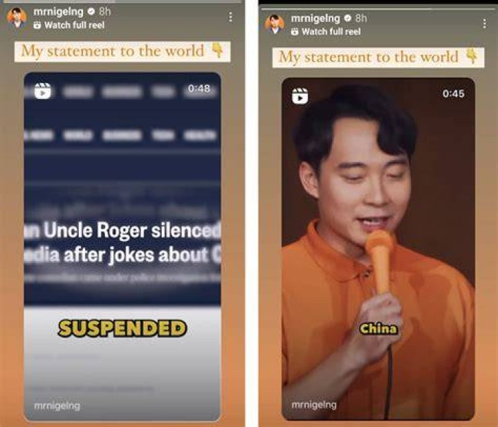 'Uncle Roger' banned from China's social media for jokes