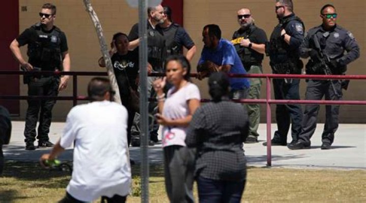 1 adult injured in shooting at Las Vegas middle school