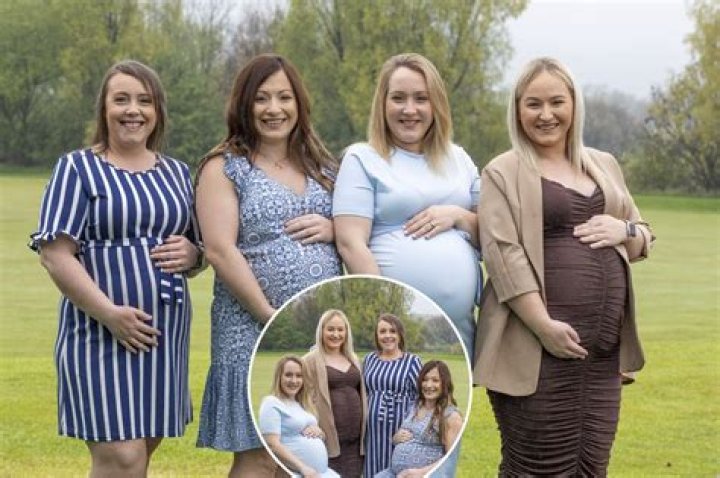 4 sisters are all pregnant at the same time: ‘Good for daycare’
