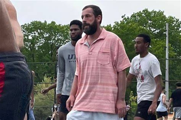 Adam Sandler hoops game goes viral for outfit and teammates