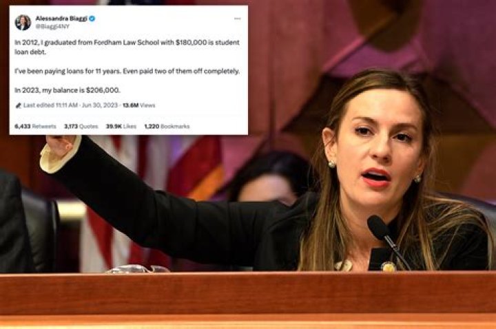 Alessandra Biaggi mocked for complaining about student loans