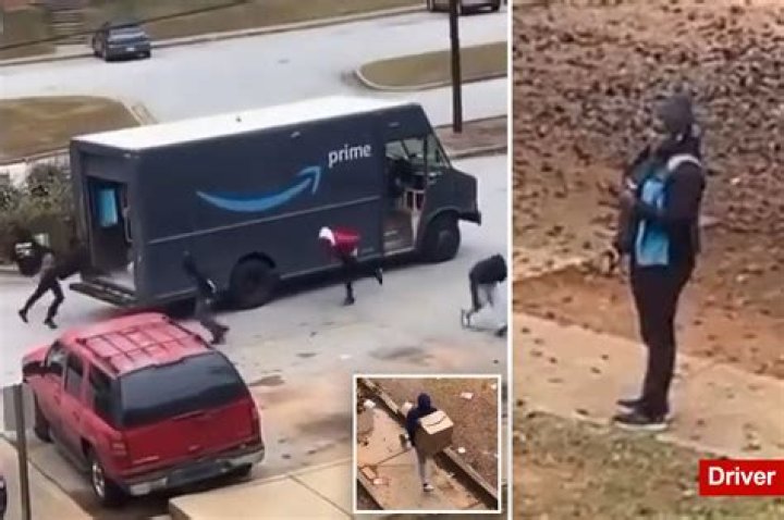 Amazon driver watches as group of looters raid her truck in Atlanta neighborhood