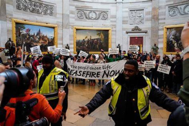Anti-Israel activists arrested at Capitol Rotunda rally led by Linda Sarsour
