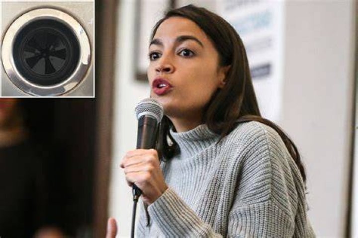 AOC blown away by first experience with a garbage disposal