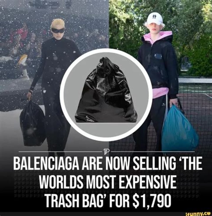 Balenciaga's 'most expensive trash bag in the world' is $1,790