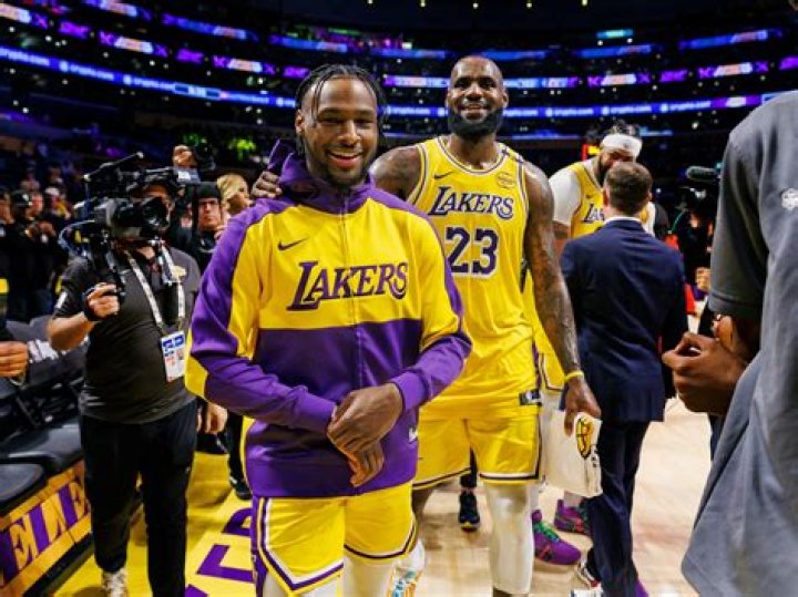 Bronny could play for struggling Lakers 'right now': LeBron James
