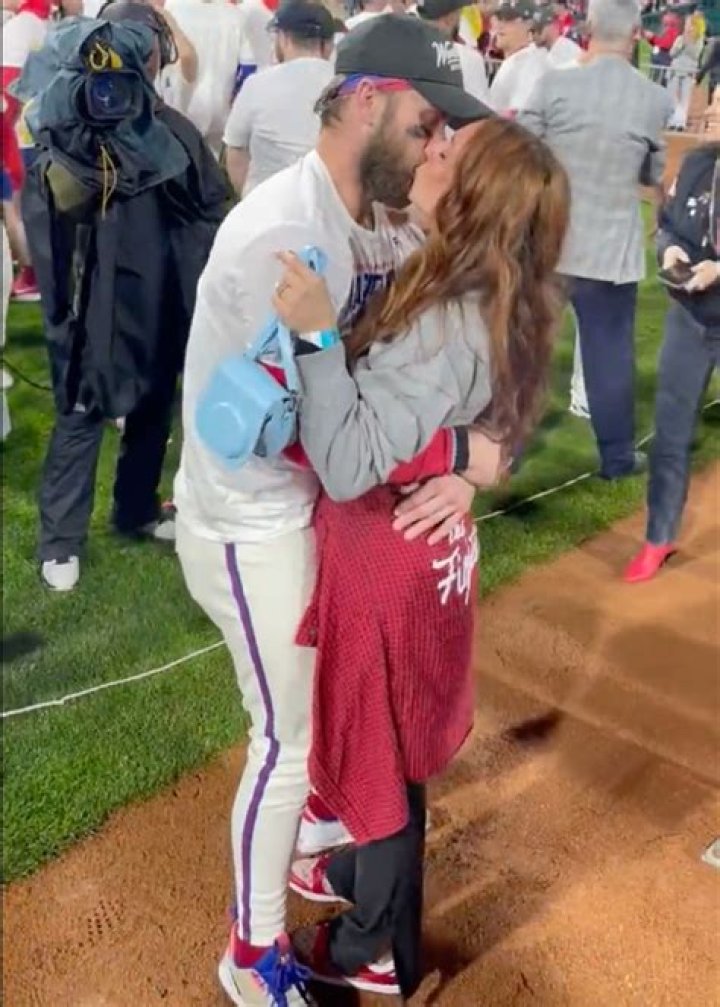 Bryce Harper's wife 'blacked out' celebrating Phillies' NLCS win