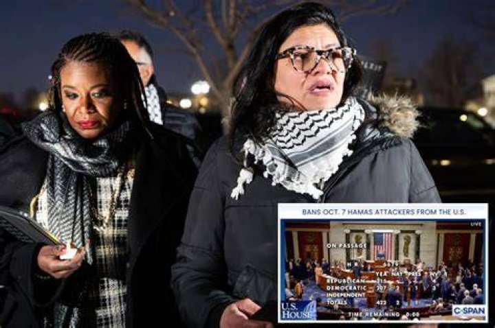 Democratic Reps. Rashida Tlaib and Cori Bush vote no on bill banning Hamas terrorists from US