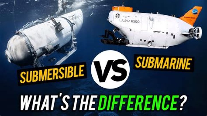 Difference between submersible and submarine