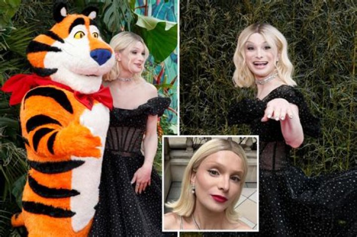 Dylan Mulvaney goes blonde and poses with Tony the Tiger at the Tony Awards