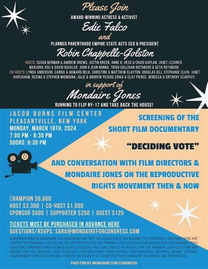 Edie Falco hosts fundraiser for Mondaire Jones to defeat Rep. Mike Lawler
