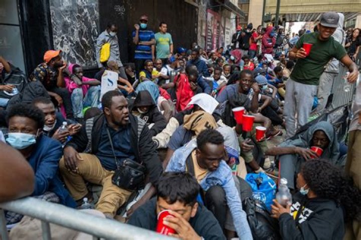 Eric Adams asks Albany to cover 50% of NYC's migrant crisis costs on 'Tin Cup Day'