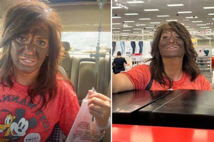 Ersilia Campbell in blackface terrorizes Target, Starbucks