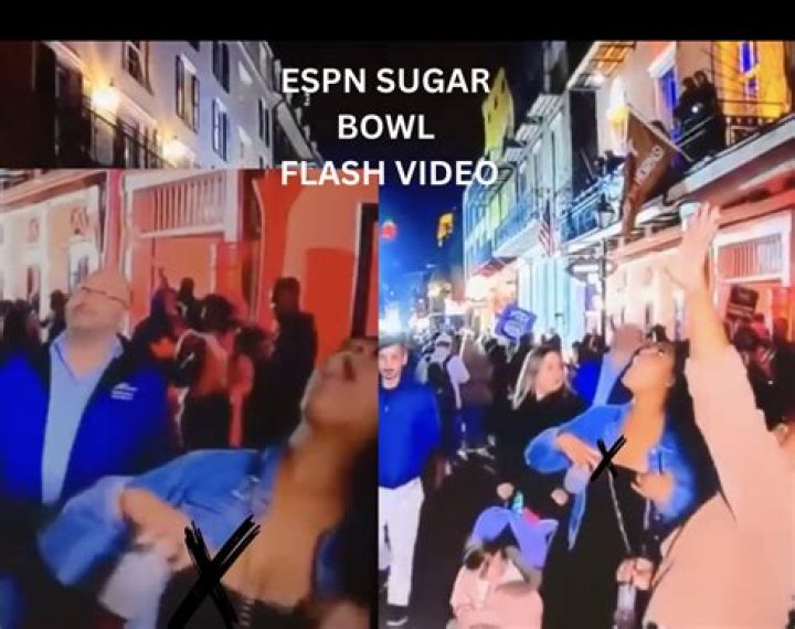 ESPN airs woman's NSFW flashing on Bourbon Street during Sugar Bowl