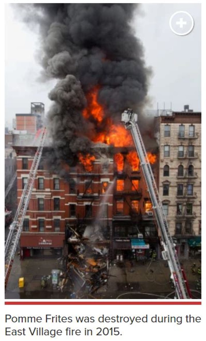 Fans mourn Pommes Frites after NYC building explosion