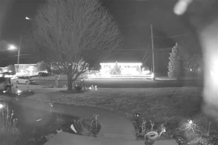 Fireball shooting across the sky caught on doorbell camera