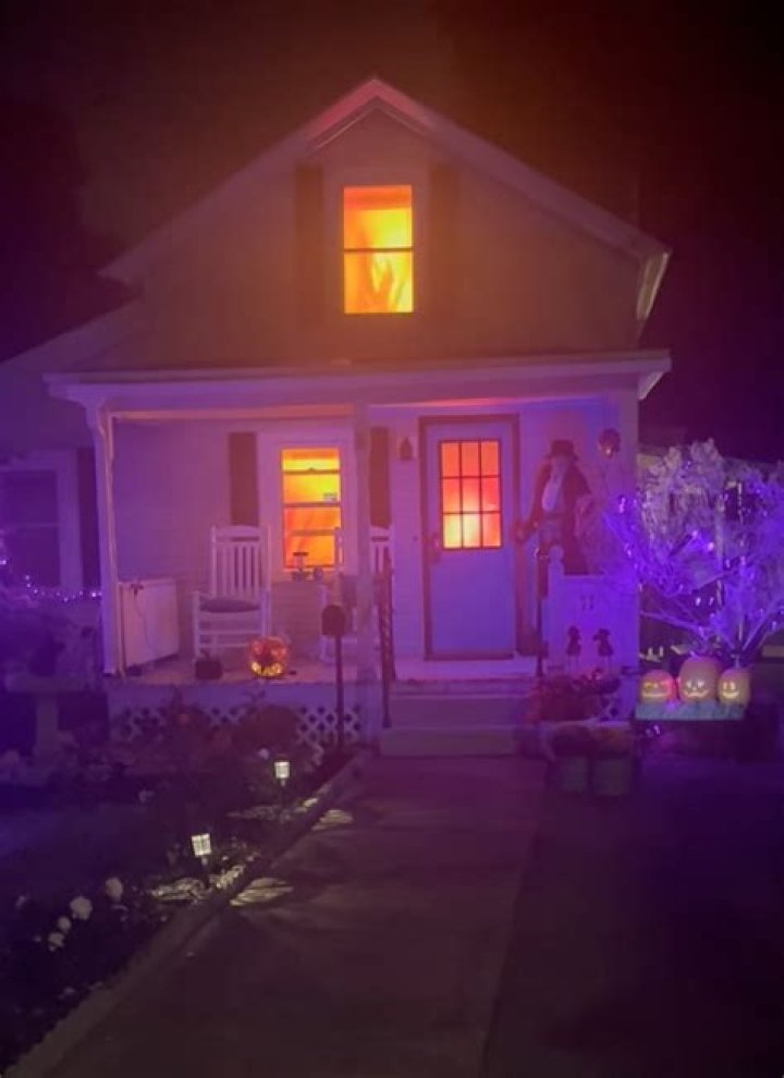 Firefighters called to raging house blaze — it was just 'amazing Halloween decor'