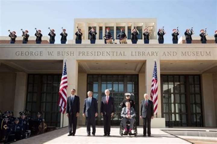 Five living presidents gather at dedication of George W. Bush Presidential Center