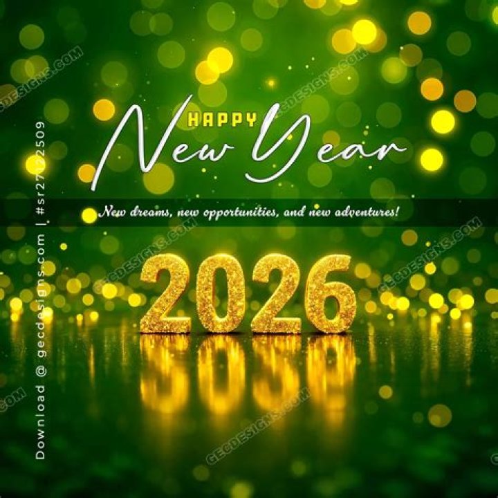Gazing at new year's ball