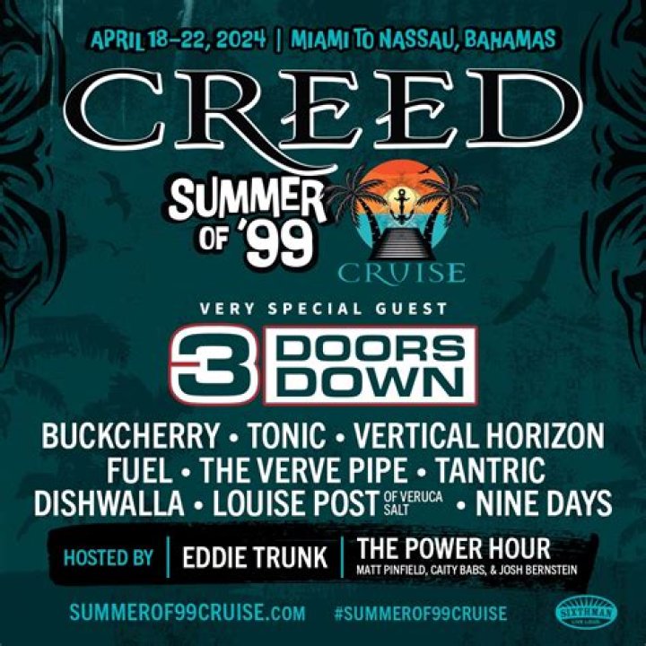 Get tickets to Creed 2024 'Summer of '99 Tour' with 3 Doors Down