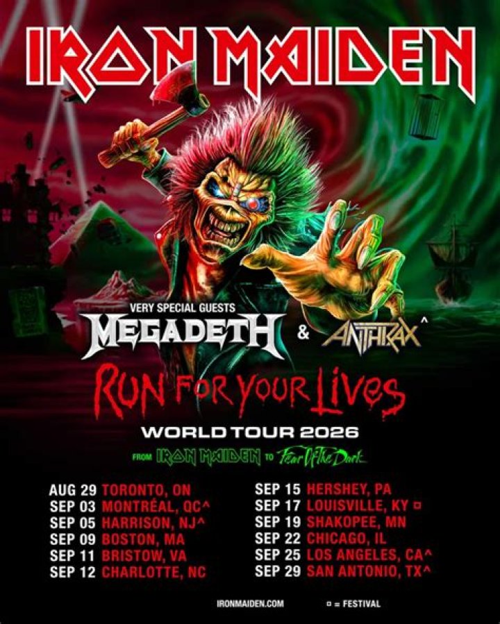 Get tickets to Iron Maiden's 2024 'Future Past Tour'