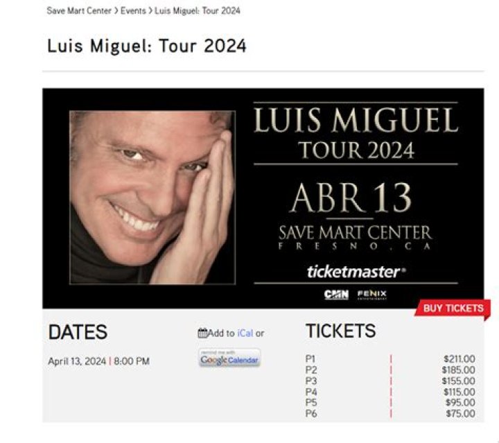 Get tickets to Luis Miguel 2023-24 'Luis Miguel Tour'