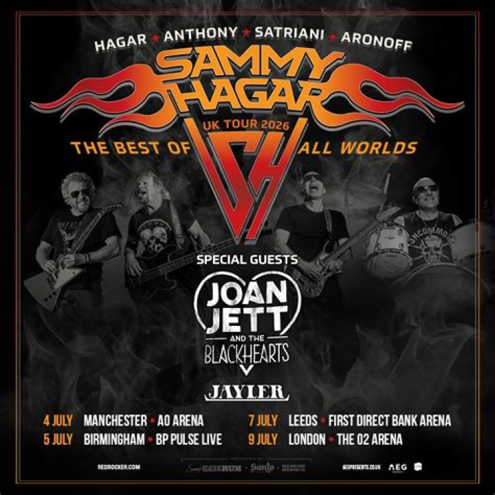 Get tickets to Sammy Hagar 2024 'The Best Of All Worlds Tour'