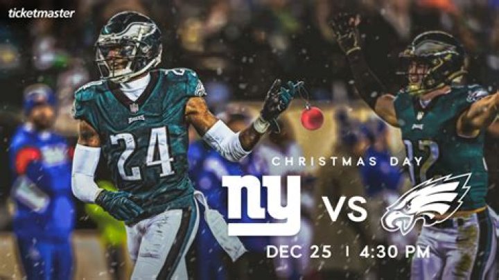 Giants vs. Eagles on Christmas Day