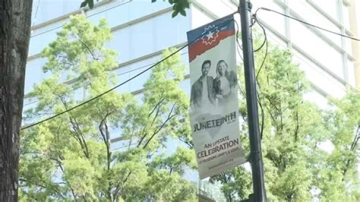 Greenville, South Carolina used white models for Juneteenth