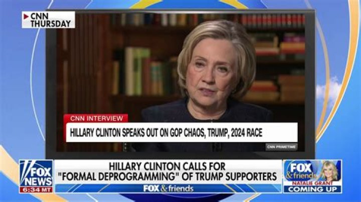 Hillary Clinton calls for 'formal deprogramming' of Trump supporters