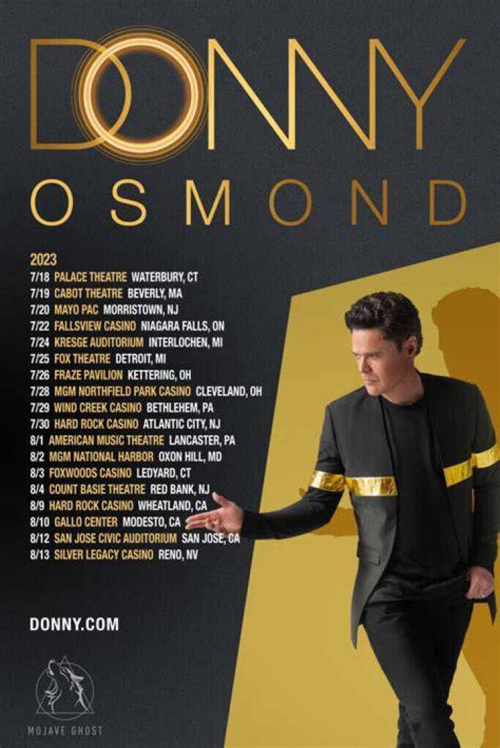How to get tickets to Donny Osmond's massive 2023 tour
