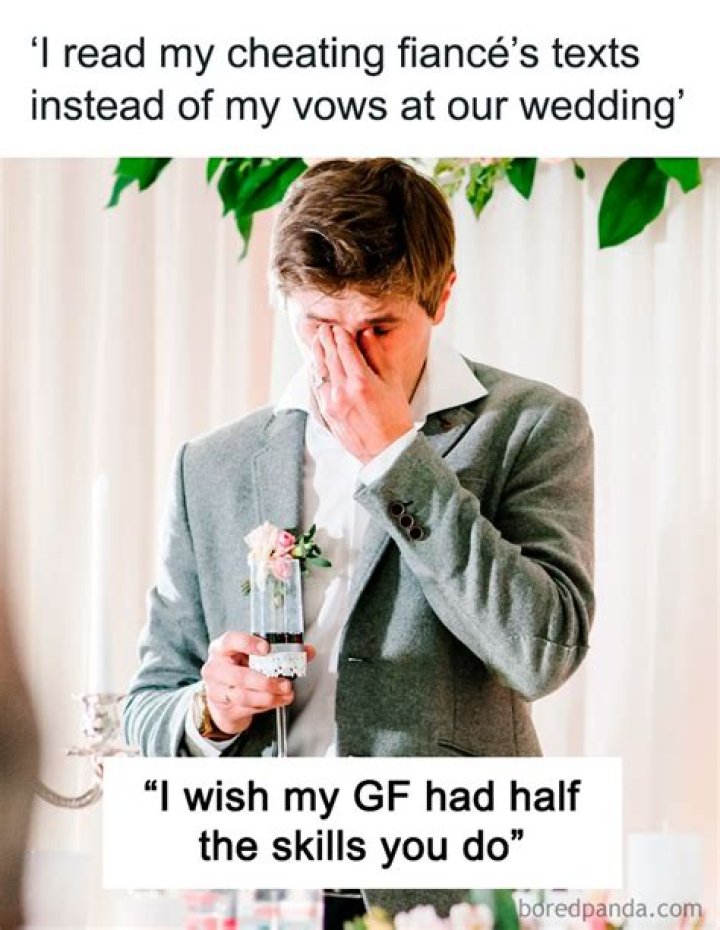 I read my cheating fiancé’s texts instead of my vows at our wedding
