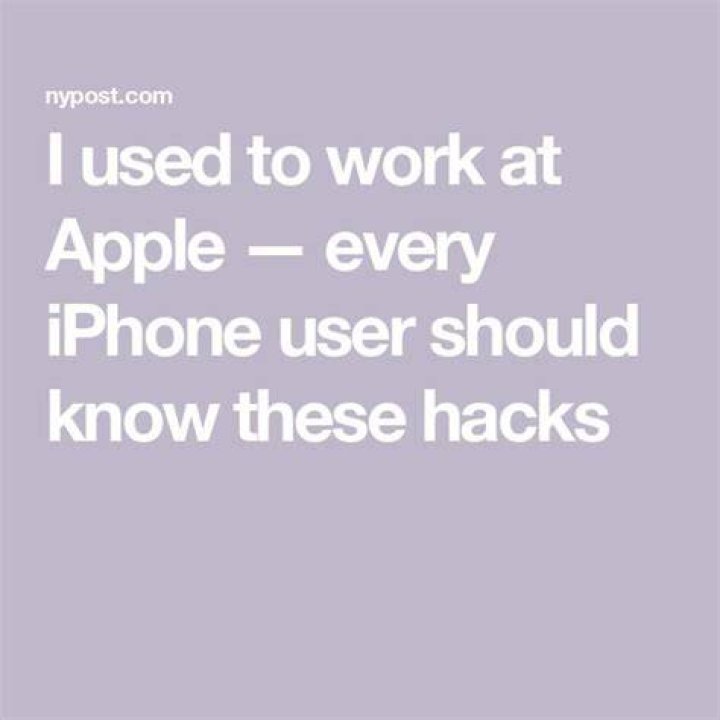 I used to work at Apple — every iPhone user should know these hacks