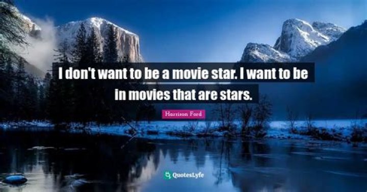 I want to be in movies