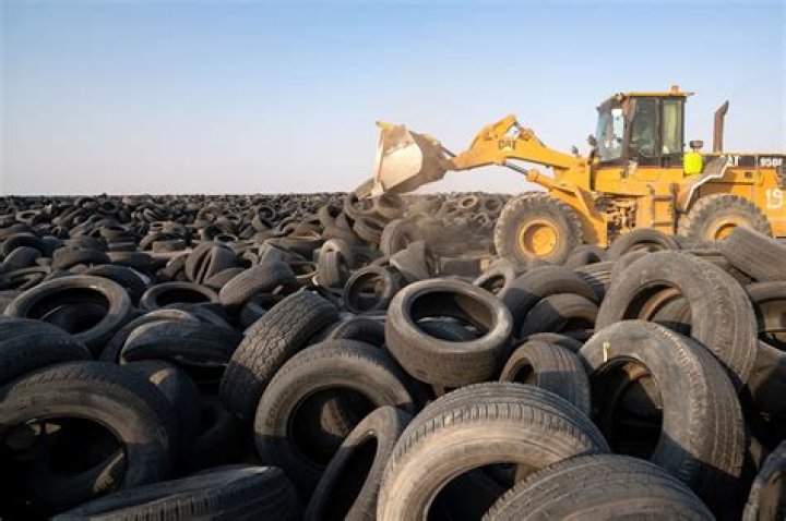 Inside the haunting graveyard of 42 million tires