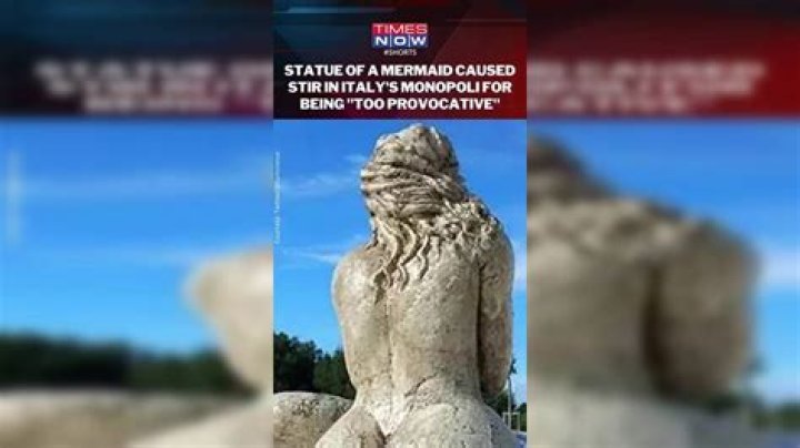 Internet divided over curvy mermaid statue in Italy: 'She got a booty'