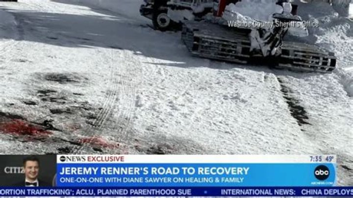 Jeremy Renner's snowplow seized by police in Nevada