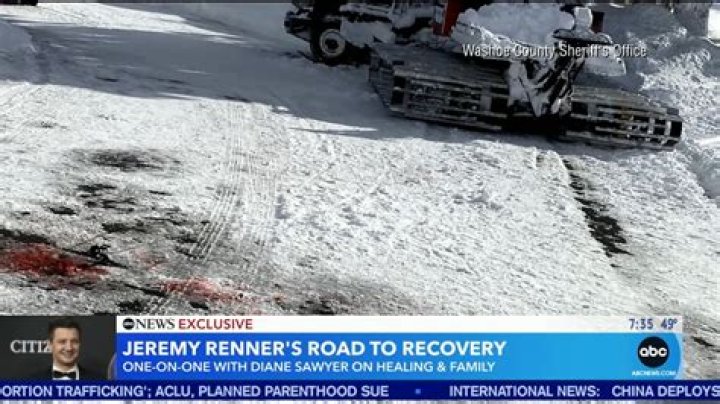 Jeremy Renner snowplow incident seen in new animation
