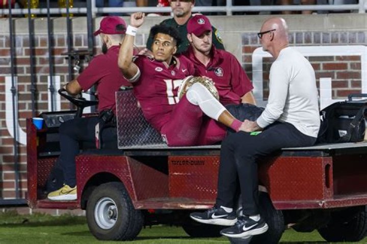 Jordan Travis carted off field after suffering gruesome leg injury