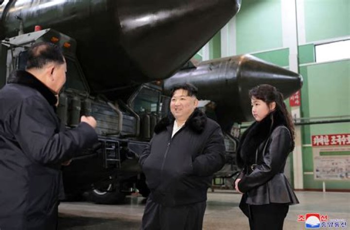 Kim Jong Un, daughter Kim Ju Ae wear matching outfits at military production plant