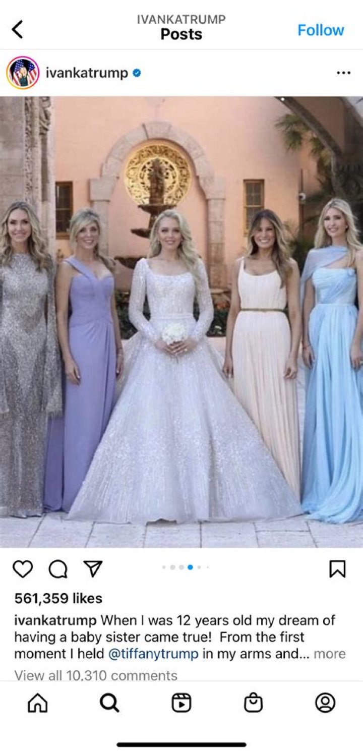 Kimberly Guilfoyle's tacky dress at Tiffany Trump's wedding