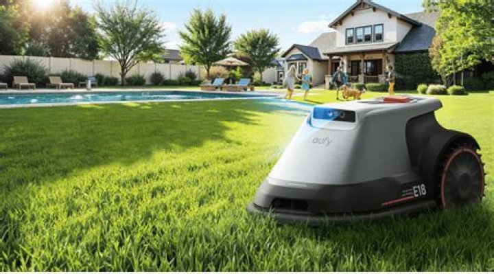 Let this robot lawn mower cut the grass for you this summer
