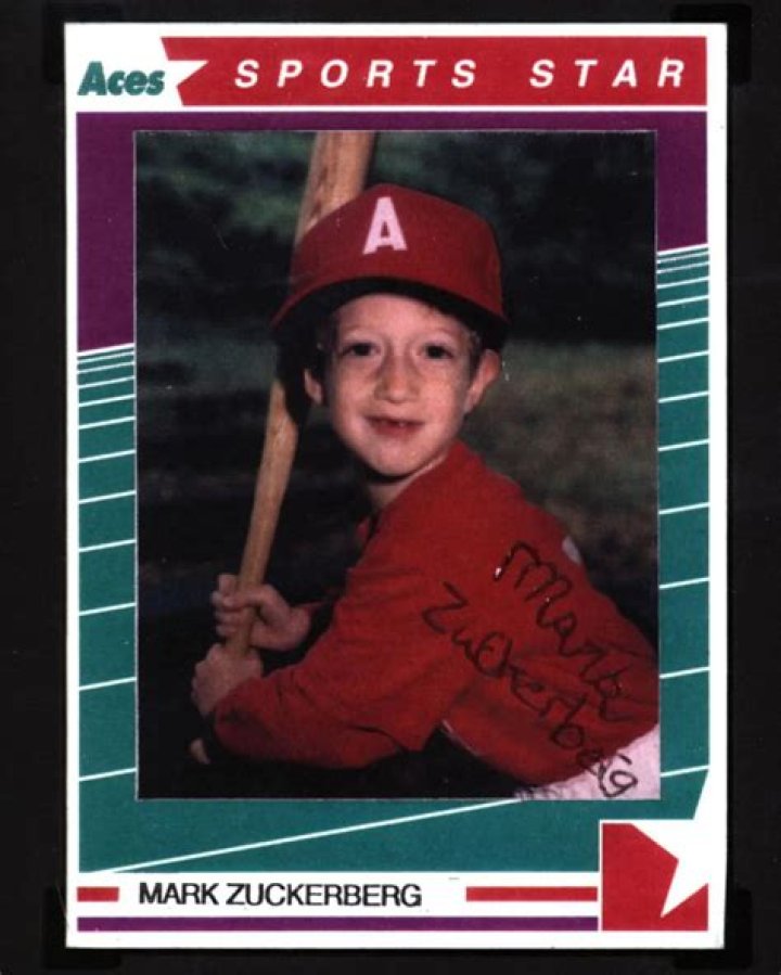 Mark Zuckerberg's Little League baseball card sells for over $100K