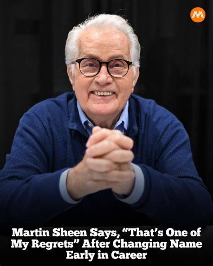 Martin Sheen 'regrets' changing his name for Hollywood career