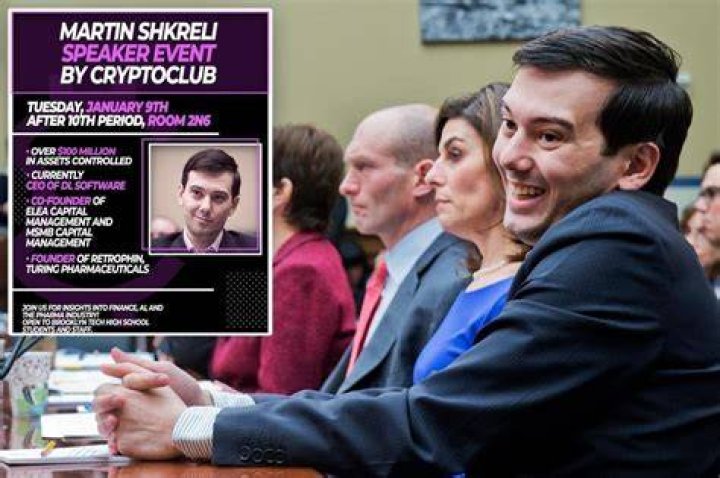 Martin Shkreli has crypto talk at Brooklyn Tech canceled