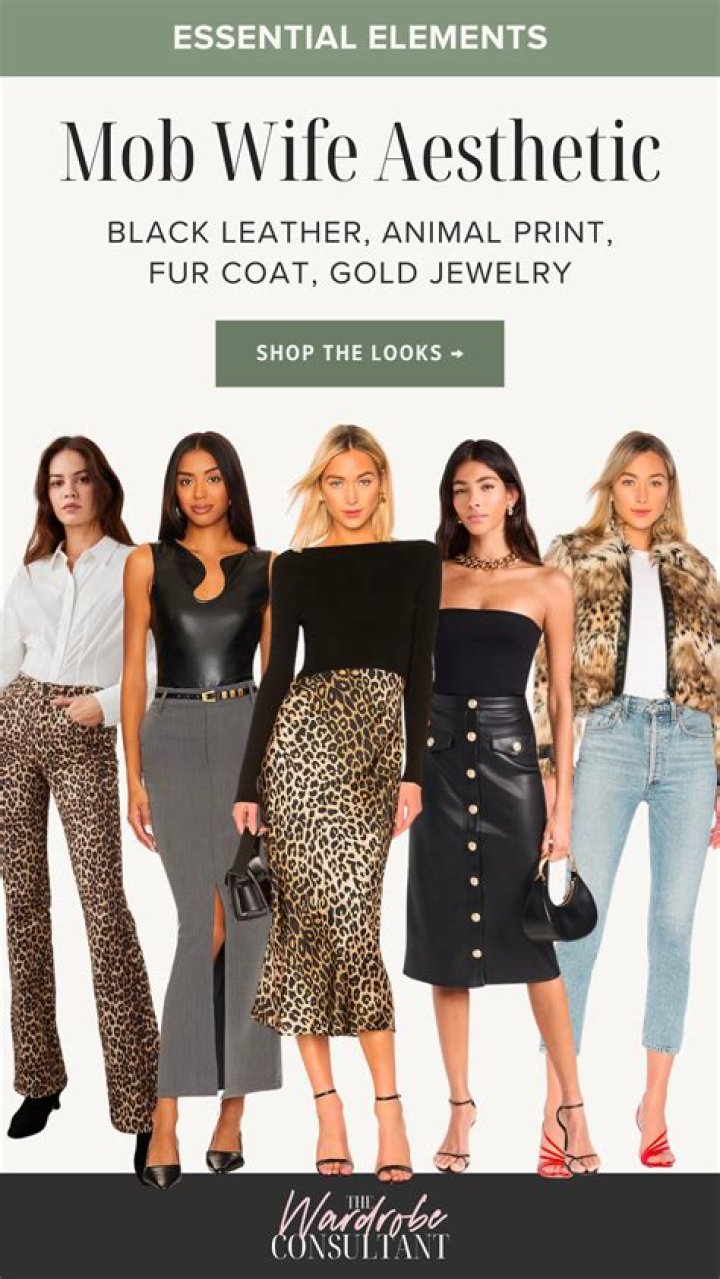 Master the mob wife aesthetic with sexy shoppable outfits
