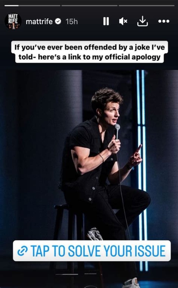 Matt Rife reacts to Netflix special domestic violence joke backlash