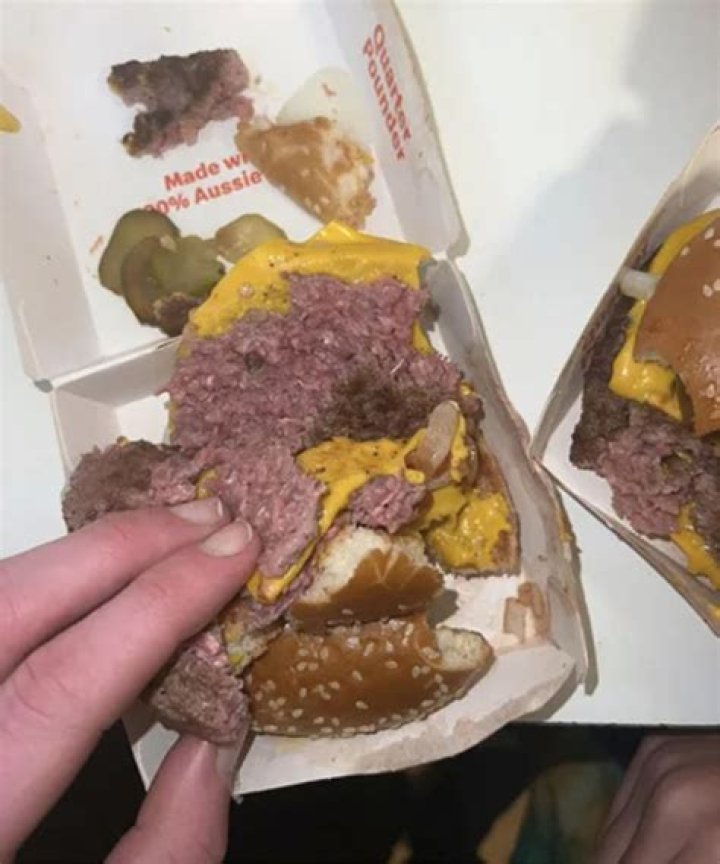 McDonald’s customer claims he was served uncooked meat inside Quarter Pounder