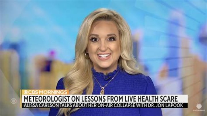 Meteorologist Alissa Carlson Schwartz reveals why she collapsed on live TV